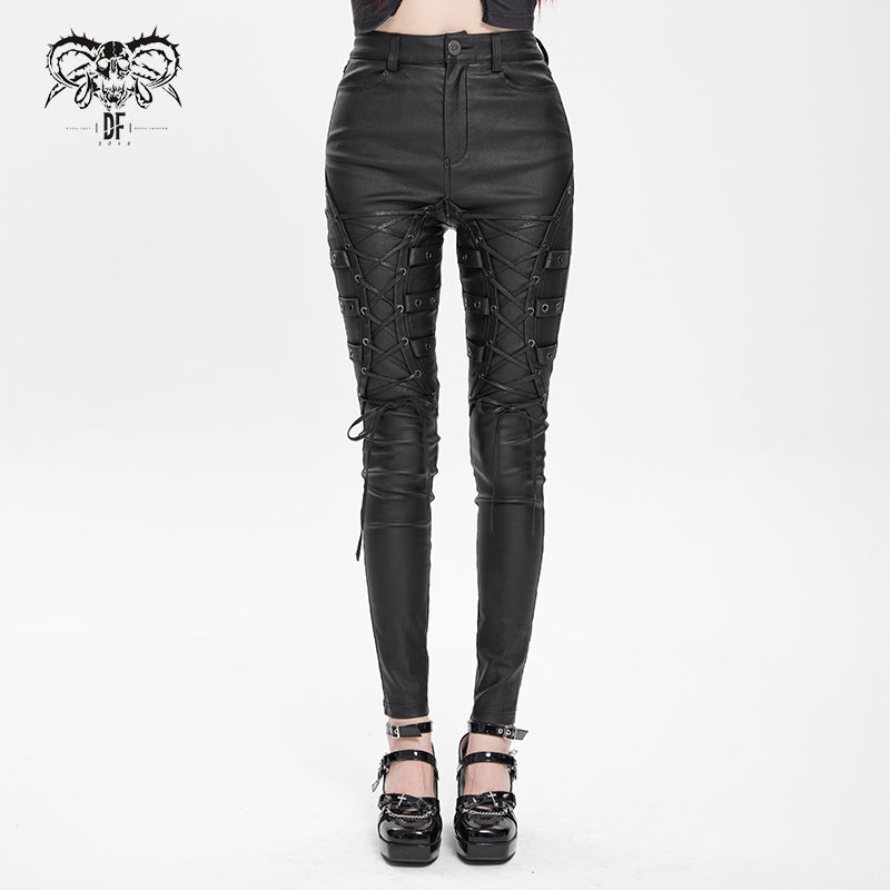 PT279 Thigh-drawn punk trousers