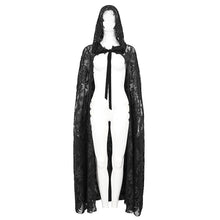 Load image into Gallery viewer, ECA012 Embroidered Lace Net Hooded Shawl
