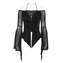 Load image into Gallery viewer, ETT04501 3D Floral Knit Gothic T-Shirt
