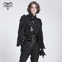 Load image into Gallery viewer, SHT132 Bat Tie Gothic Shirt
