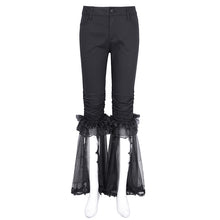 Load image into Gallery viewer, PT257 Knee-length ruffled gothic trousers
