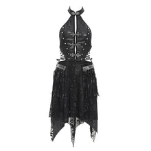 Load image into Gallery viewer, SKT231  Punk Skull Mesh Dress
