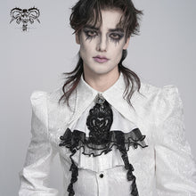 Load image into Gallery viewer, AS28802 Glossy irregular pleated woven Gothic shirt bow tie
