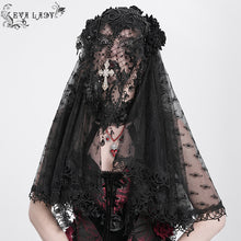 Load image into Gallery viewer, EAS023 Seven Roses Diamond mesh Veil

