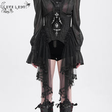 Load image into Gallery viewer, ECST011 Side Skirt Peplum Gothic Corset
