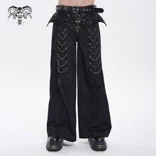 Load image into Gallery viewer, PT297 Side-Flap Bat-Wing Style Punk Wide-Leg Trousers
