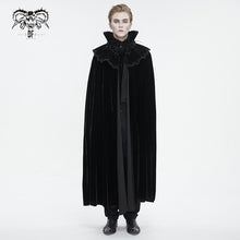 Load image into Gallery viewer, CA040 Gothic stand collar velvet men&#39;s cloak
