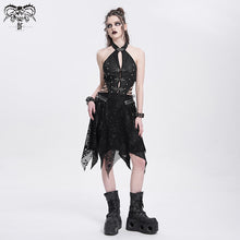 Load image into Gallery viewer, SKT231  Punk Skull Mesh Dress
