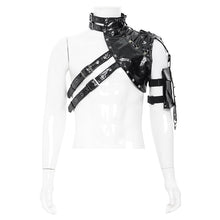 Load image into Gallery viewer, AS281 Punk-Style Glossy Leather Half-Shoulder Armor
