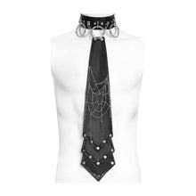 Load image into Gallery viewer, AS215 Punk Spider Web Chain Tie
