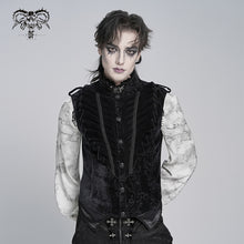Load image into Gallery viewer, WT106 Paisley Jacquard Velvet Gothic Vest
