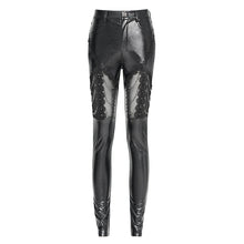 Load image into Gallery viewer, PT268 Embossed stretchy leather pants
