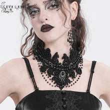 Load image into Gallery viewer, EAS030 Gothic Beaded Appliqued Chain Necklace
