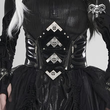 Load image into Gallery viewer, AS278 Punk-Style Slightly Reflective Faux Leather Short Belt
