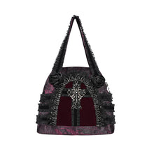 Load image into Gallery viewer, AS29702 Wine Small Gothic-style pleated-pattern handbag
