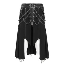 Load image into Gallery viewer, SKT242 Punk skirt with bat-shaped side panels
