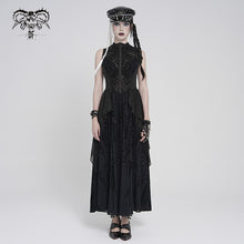 Load image into Gallery viewer, SKT246 Flocked Circuit Board Print Mesh Cyber Dress
