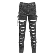 Load image into Gallery viewer, PT277 Punk ripped trousers
