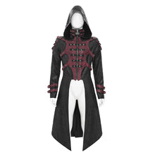 Load image into Gallery viewer, CT27901 Punk-Style Long Leather Coat with Hood
