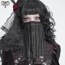 Load image into Gallery viewer, MK057 Gothic beaded tassel face mask
