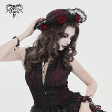Load image into Gallery viewer, AS261 Small Rolled-Brim Velour Beanie with 3D Rose Embellishment on the Brim

