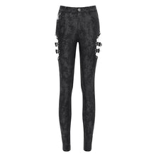 Load image into Gallery viewer, PT273 Side cutout laminated stretchy punk trousers
