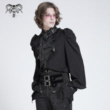 Load image into Gallery viewer, SHT132 Bat Tie Gothic Shirt
