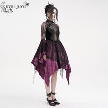 Load image into Gallery viewer, ESKT05302 summer gothic Cheongsam style small flower mesh dress
