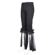 Load image into Gallery viewer, PT257 Knee-length ruffled gothic trousers
