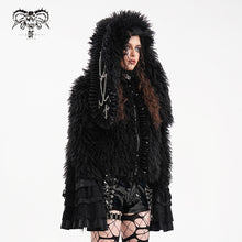 Load image into Gallery viewer, CT241 Fluffy rabbit ears hooded short jacket
