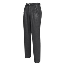 Load image into Gallery viewer, PT275 Soft Dark-patterned rose woven trousers
