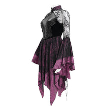 Load image into Gallery viewer, ESKT05302 summer gothic Cheongsam style small flower mesh dress
