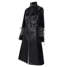 Load image into Gallery viewer, CT240 Punk turtleneck long sleeve wool coat
