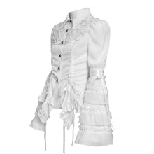 Load image into Gallery viewer, SHT159 Gothic Striped Ruffled Shirt with Flared Sleeves
