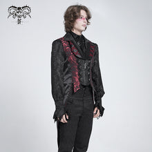 Load image into Gallery viewer, WT095 Rose Jacquard Swallowtail Vest
