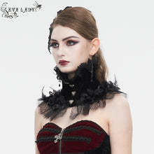 Load image into Gallery viewer, ECA013 Feather rose lace collar
