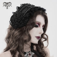 Load image into Gallery viewer, AS27601 Lolita Rose Flower Headband with Veil
