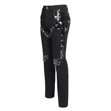 Load image into Gallery viewer, PT274 Punk twill and glazed leather trousers
