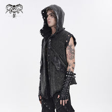 Load image into Gallery viewer, WT104 Punk-Style Hooded Distressed Loose-Fit Vest
