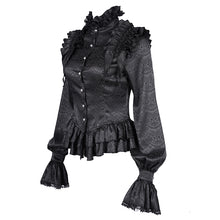 Load image into Gallery viewer, SHT122 Long Sleeve Stand Collar Gothic Blouse
