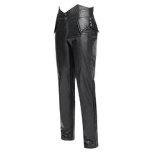 Load image into Gallery viewer, PT266 Gothic pattern leather high waist trousers
