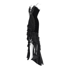 Load image into Gallery viewer, ESKT06301 Gothic fishtail dress with suspenders
