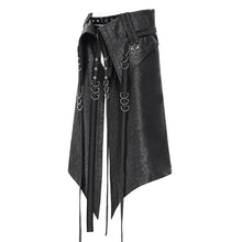 Load image into Gallery viewer, SKT244 Punk cracked leather lapel waistband skirt
