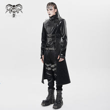 Load image into Gallery viewer, CT268 Shiny palace pattern leather punk jacket
