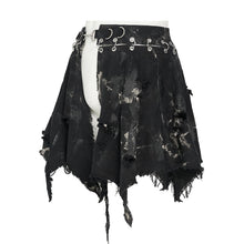 Load image into Gallery viewer, SKT248 Punk Tie-Dyed Woven Skirt
