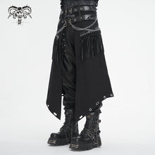 Load image into Gallery viewer, SKT204 Punk tasseled leather men kilt
