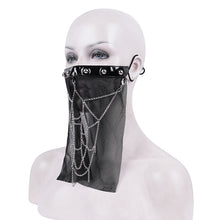 Load image into Gallery viewer, MK056 Women Punk Spider Web Mask With Veil
