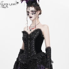 Load image into Gallery viewer, ECST01001 Gothic snake-print suede bodycon
