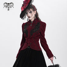Load image into Gallery viewer, CT19302 women wine gothic short coat

