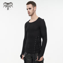 Load image into Gallery viewer, TT177 Coarse mesh asymmetric men T-shirt
